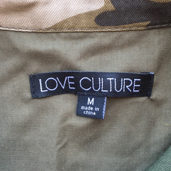 LOVE CULTURE - army coat with faux leather sleeves - Picture 6 of 6
